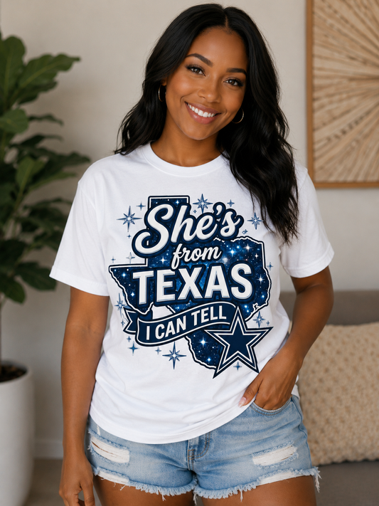 She's from Texas- Cowboys